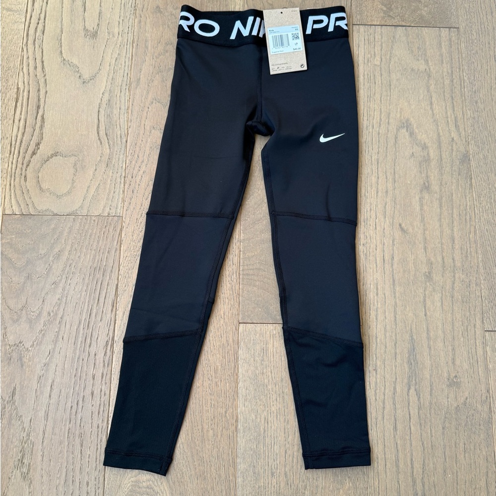 Nike Kids Pro Black Leggings